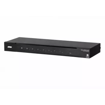 ATEN 8-Port True 4K HDMI Switch, HDMI, Metall, Schwarz, 60 Hz, 3 m, 1920 x 1080 (HD 1080), 3840 x 2160, 4096 x 2160