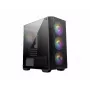 PC-Gehäuse MSI MAG FORGE M100A Micro Tower Schwarz mit gehärtetem Glas, 3x120mm Frontlüfter, RGB, microATX/Mini‑ITX