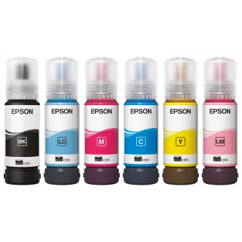 Ink Bottle Epson 108 EcoTank Cyan – Original-Ersatztinte für EcoTank-Drucker, Cyan