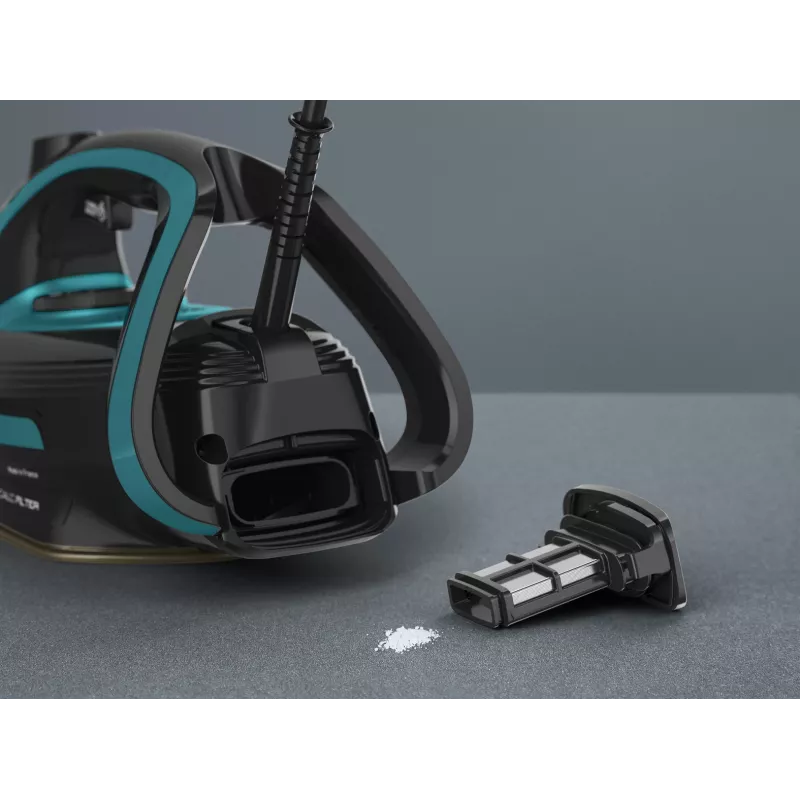 Tefal Puregliss FV8066 Dampfbügeleisen Durilium AirGlide Autoclean-Bügelsohle 3000 W Schwarz, Blau