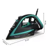 Tefal Puregliss FV8066 Dampfbügeleisen Durilium AirGlide Autoclean-Bügelsohle 3000 W Schwarz, Blau