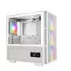 DeepCool CH560 Digital WH Mid-Tower PC-Gehäuse, E-ATX/ATX, gehärtetes Glas, 3x 140-mm-ARGB-Lüfter, digitales Statusdisplay, USB-C, Weiß