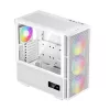 DeepCool CH560 Digital WH Mid-Tower PC-Gehäuse, E-ATX/ATX, gehärtetes Glas, 3x 140-mm-ARGB-Lüfter, digitales Statusdisplay, USB-C, Weiß