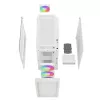 DeepCool CH560 Digital WH Mid-Tower PC-Gehäuse, E-ATX/ATX, gehärtetes Glas, 3x 140-mm-ARGB-Lüfter, digitales Statusdisplay, USB-C, Weiß
