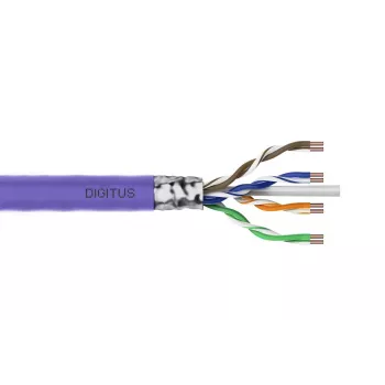DIGITUS Installationskabel - CAT6 - F/UTP - AWG 23/1 - 100m - Violett