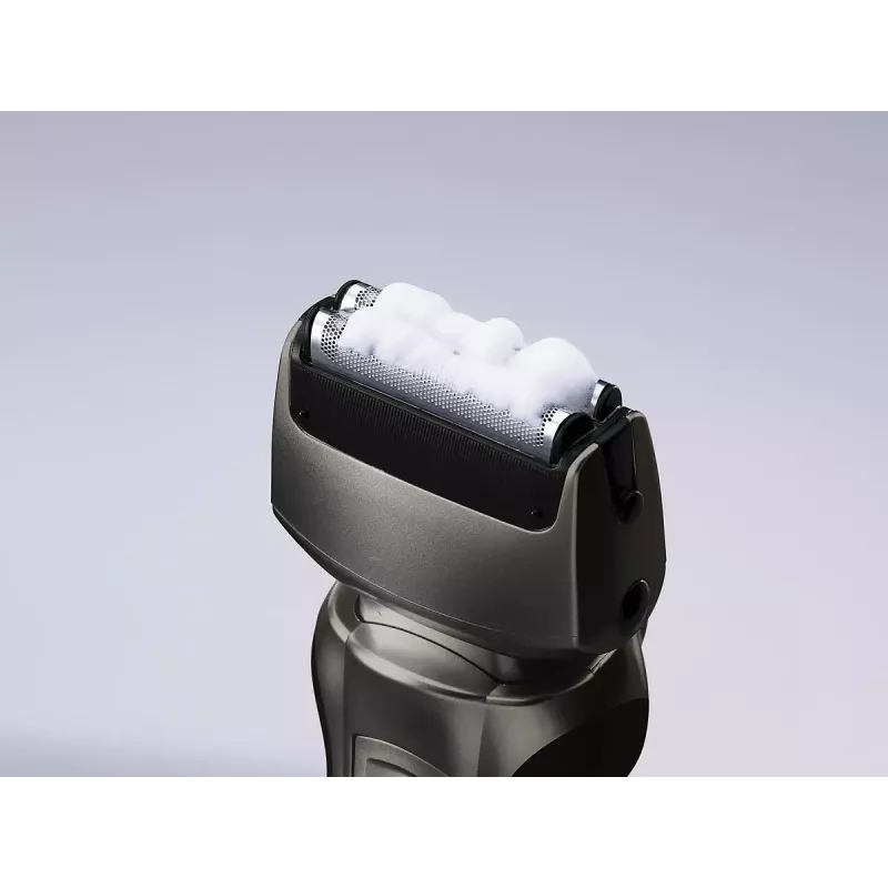 Panasonic ES-RW33 Elektro-Folienrasierer, Nass/Trocken, schnurlos, ausklappbarer Trimmer, 30 Min. Laufzeit, Schwarz/Silber