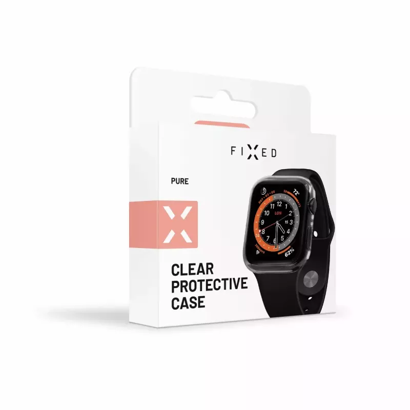 FIXED Schutzfolie für Apple Watch 45mm Series 8 – Polycarbonat klar Vollbildabdeckung