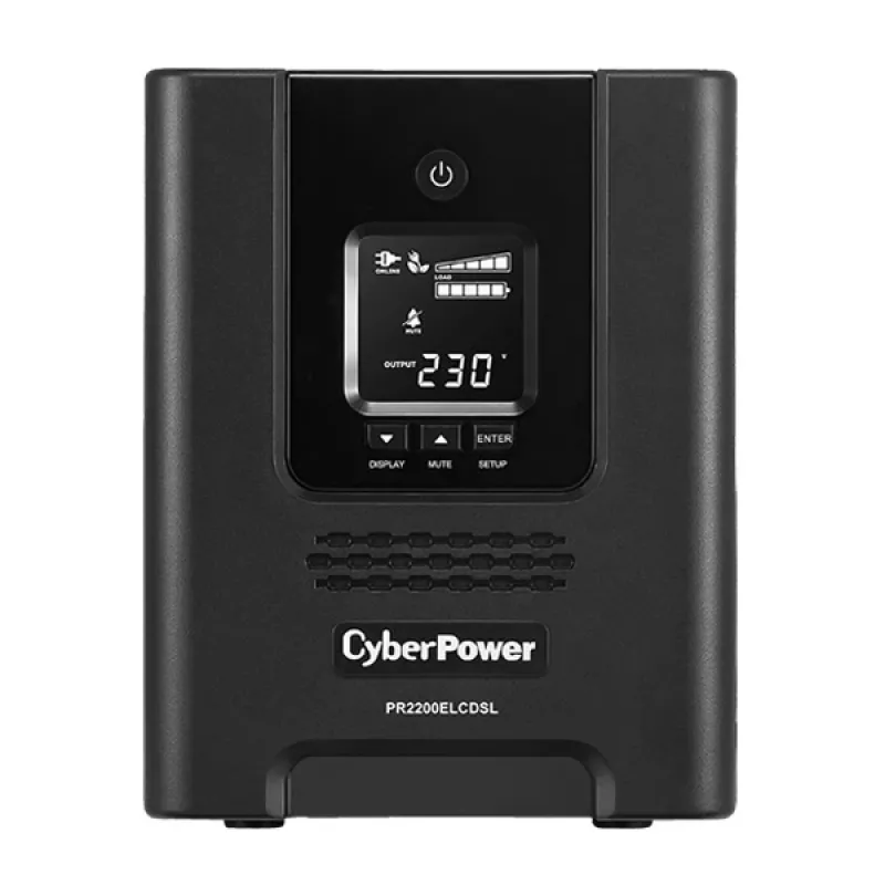 CyberPower PR2200ELCDSL USV (Unterbrechungsfreie Stromversorgung) Line-Interactive 2,2 kVA 1980 W 9 AC-Steckdosen