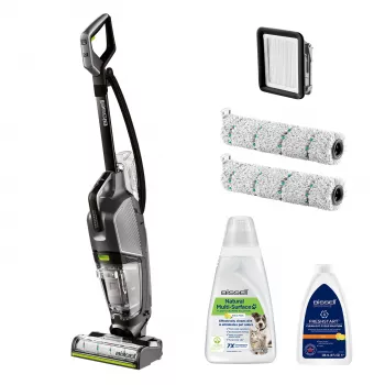 Bissell CrossWave Hydrosteam Pet Pro Akku-Staubsauger AC Nass- und Trockensauger beutellos 0 L 1100 W Schwarz, Silber