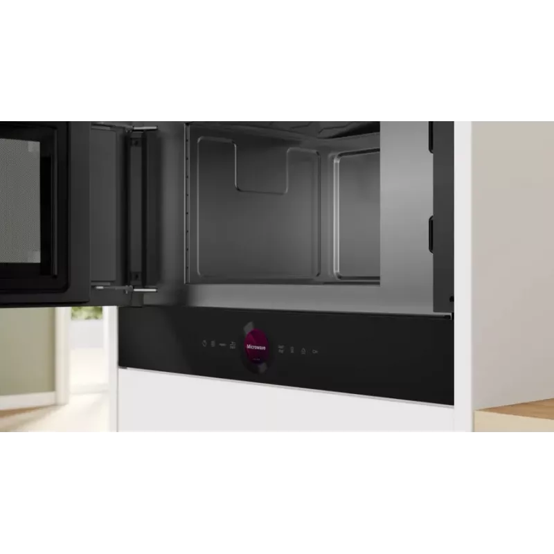 Einbau-Solomikrowelle Bosch Serie 8 BFL7221B1 — 900 W, 21 L, Touch-Bedienung, schwarz