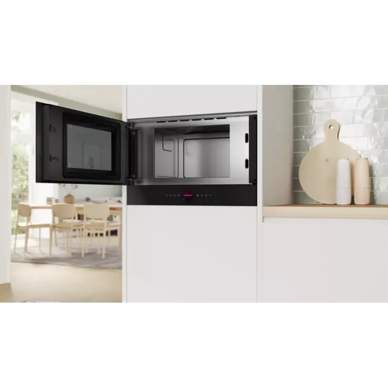 Einbau-Solomikrowelle Bosch Serie 8 BFL7221B1 — 900 W, 21 L, Touch-Bedienung, schwarz