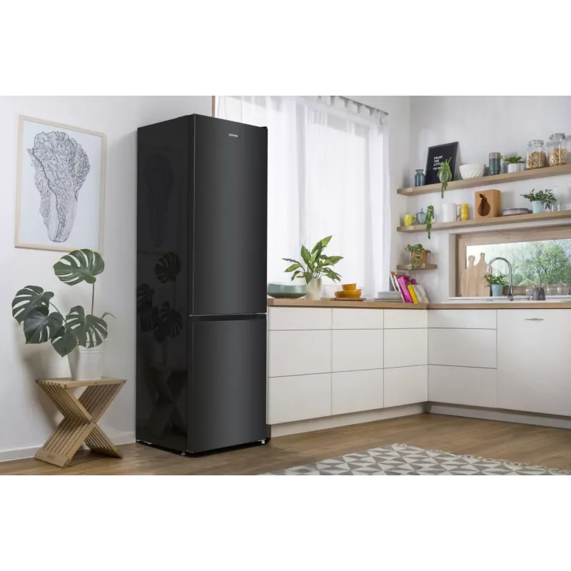 Gorenje NRK6202EBXL4 Kühl-Gefrierkombination Freistehend 331 L Schwarz