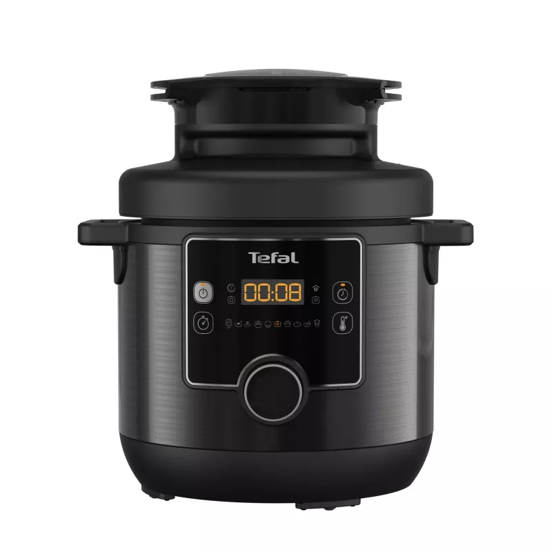 Multicooker-Dampfgarer Tefal Turbo Cuisine & Fry CY7788 — 7,6 l, 1200 W, 15 Programme, schwarz