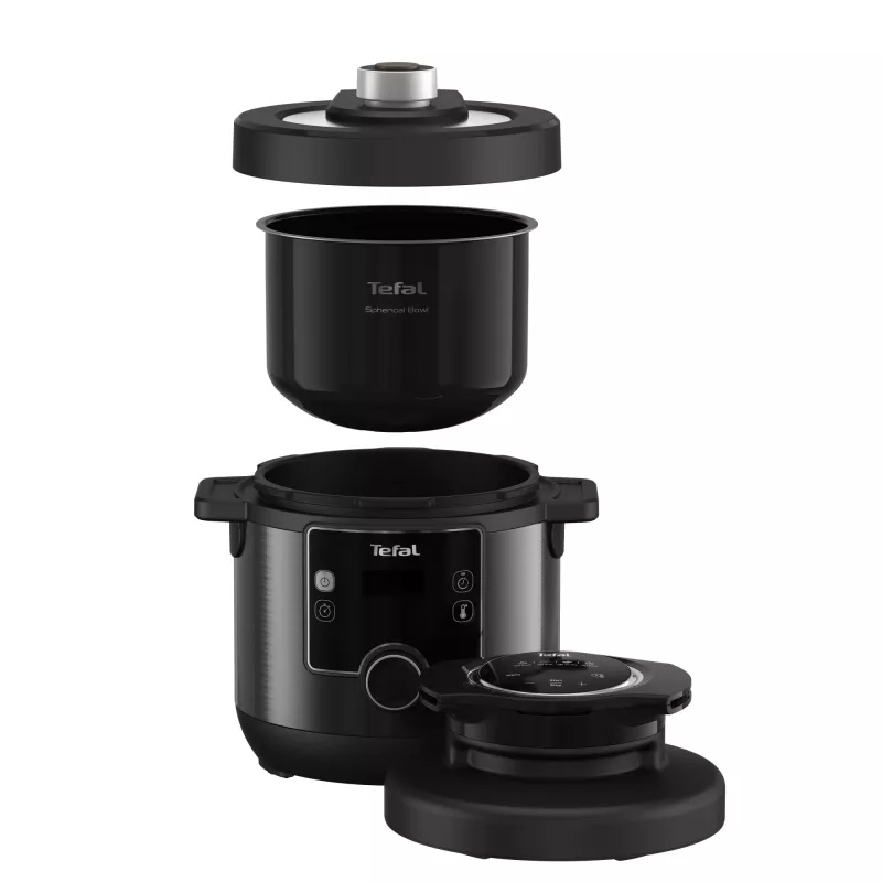 Multicooker-Dampfgarer Tefal Turbo Cuisine & Fry CY7788 — 7,6 l, 1200 W, 15 Programme, schwarz