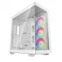 DeepCool CH780 WH Full-Tower-Gaming-Gehäuse, E-ATX, Seitenfenster aus gehärtetem Glas, ohne Netzteil, Weiß
