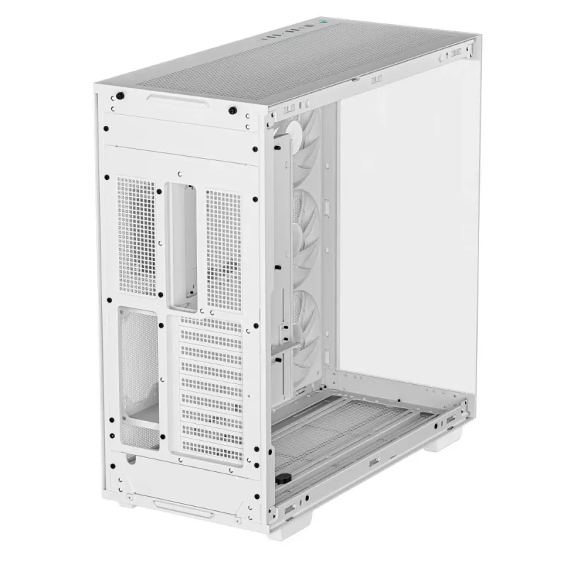DeepCool CH780 WH Full-Tower-Gaming-Gehäuse, E-ATX, Seitenfenster aus gehärtetem Glas, ohne Netzteil, Weiß