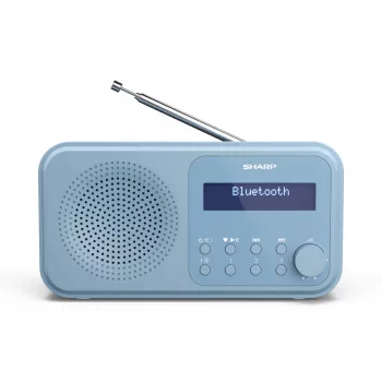 Sharp DR-P420(BL) Tokyo Tragbares Digitalradio, Tragbar, Digital, DAB, DAB+, UKW, Automatischer Suchlauf, Automatische Abstimmung, 2 W, AAC