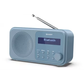 Sharp DR-P420(BL) Tokyo Tragbares Digitalradio, Tragbar, Digital, DAB, DAB+, UKW, Automatischer Suchlauf, Automatische Abstimmung, 2 W, AAC