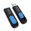 ADATA UV128 AUV128-512G-RBE USB-Stick 512 GB, USB-A 3.2 Gen 1, Slider, schwarz/blau