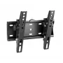 Gembird WM-42T-02 neigbare TV-Wandhalterung für 23–42" Fernseher, Neigung -12°/+12°, VESA 75x75–200x200, max. 30 kg, 5,3 cm Wandabstand, Stahl, schwarz