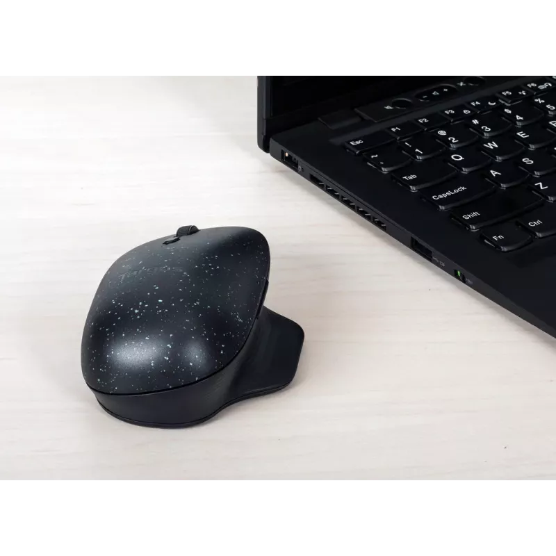 Targus ErgoFlip EcoSmart ergonomische beidhändige Bluetooth-Maus AMB586GL, Schwarz