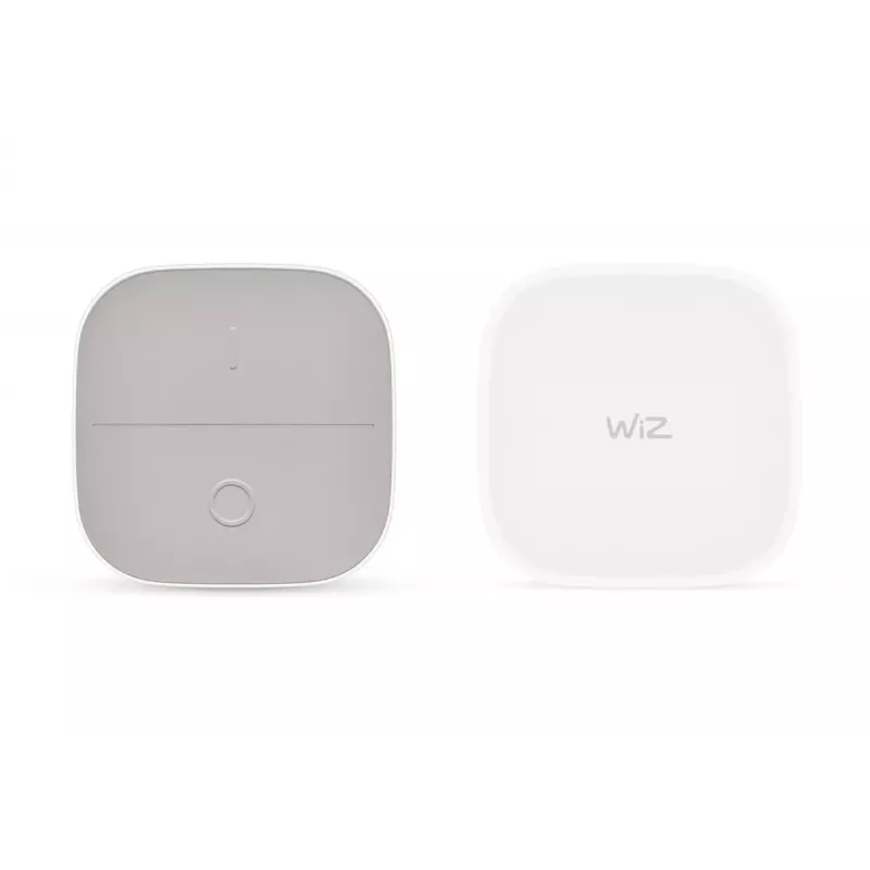 WiZ Portable Button 929003501301 Fernbedienung für smarte Beleuchtung, batteriebetrieben, 6,0 x 6,0 x 2,5 cm