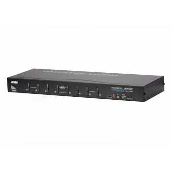 ATEN 8-Port USB DVI KVM Switch mit Audio, 2048 x 1536 Pixel, QXGA, 4,53 W, Schwarz