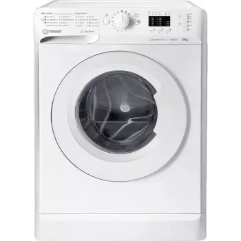 Frontlader-Waschmaschine INDESIT MTWSA 61294 W EE, 6 kg, Invertermotor, Energieeffizienzklasse C