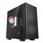 DeepCool CH360 DIGITAL R-CH360-BKAPE3D-G-1 Micro-Tower PC-Gehäuse, micro ATX/Mini-ITX, gehärtetes Glas, schwarz