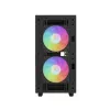 DeepCool CH360 DIGITAL R-CH360-BKAPE3D-G-1 Micro-Tower PC-Gehäuse, micro ATX/Mini-ITX, gehärtetes Glas, schwarz
