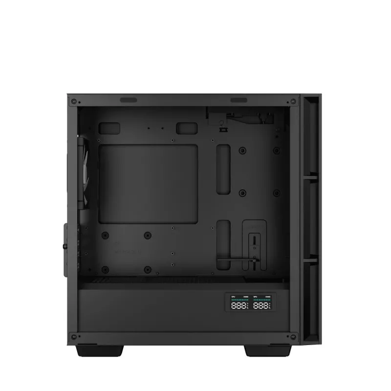 DeepCool CH360 DIGITAL R-CH360-BKAPE3D-G-1 Micro-Tower PC-Gehäuse, micro ATX/Mini-ITX, gehärtetes Glas, schwarz