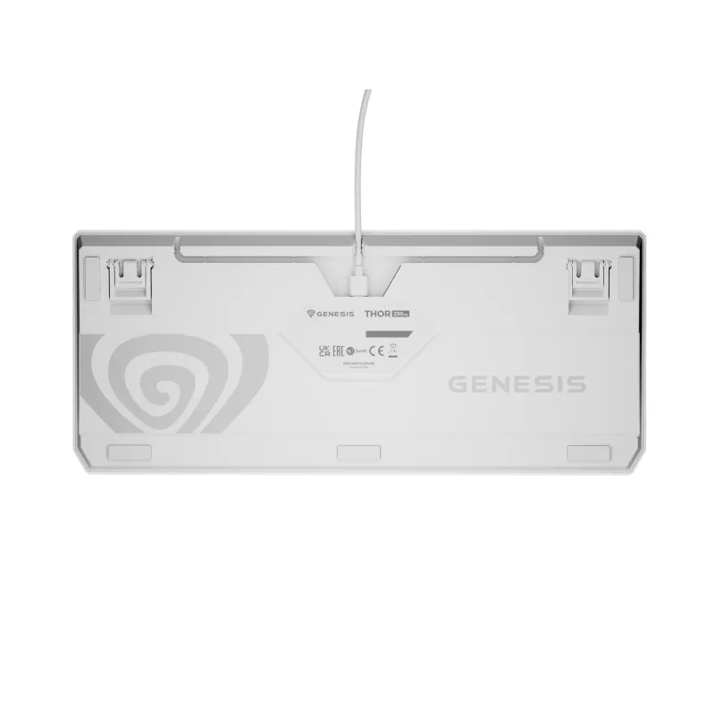 Genesis Thor 230 TKL kabelgebundene mechanische Gaming-Tastatur, US, Weiß, Outemu Brown