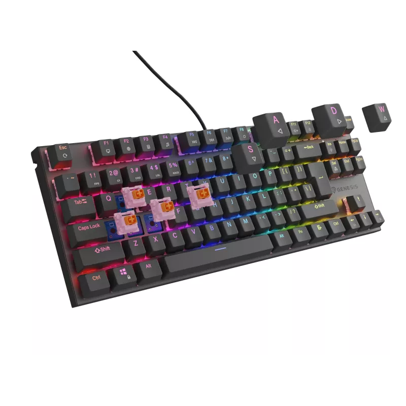 GENESIS Thor 303 TKL Tastatur Gaming USB QWERTY US International Schwarz