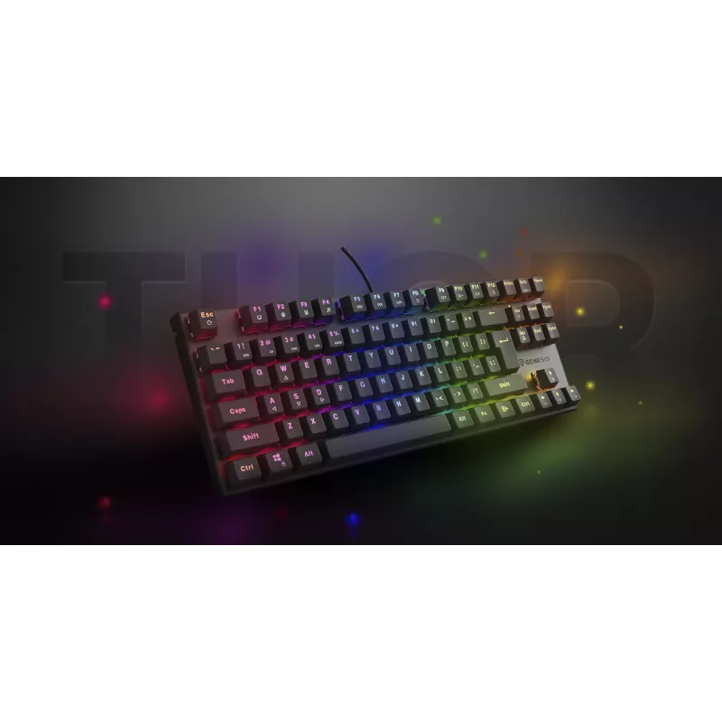 GENESIS Thor 303 TKL Tastatur Gaming USB QWERTY US International Schwarz