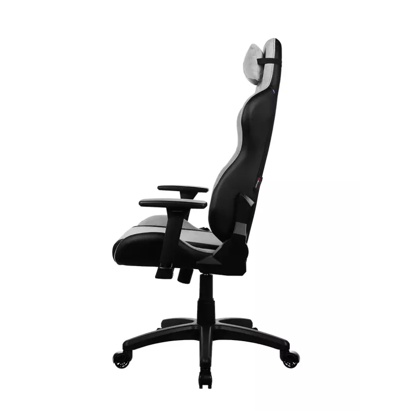 Gaming-Stuhl arozzi Avanti SoftFabric Hellgrau – ergonomisch mit hoher Rückenlehne, Stoffbezug, verstellbare Armlehnen, Neigungs- und Höhenverstellung