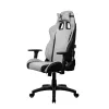 Gaming-Stuhl arozzi Avanti SoftFabric Hellgrau – ergonomisch mit hoher Rückenlehne, Stoffbezug, verstellbare Armlehnen, Neigungs- und Höhenverstellung