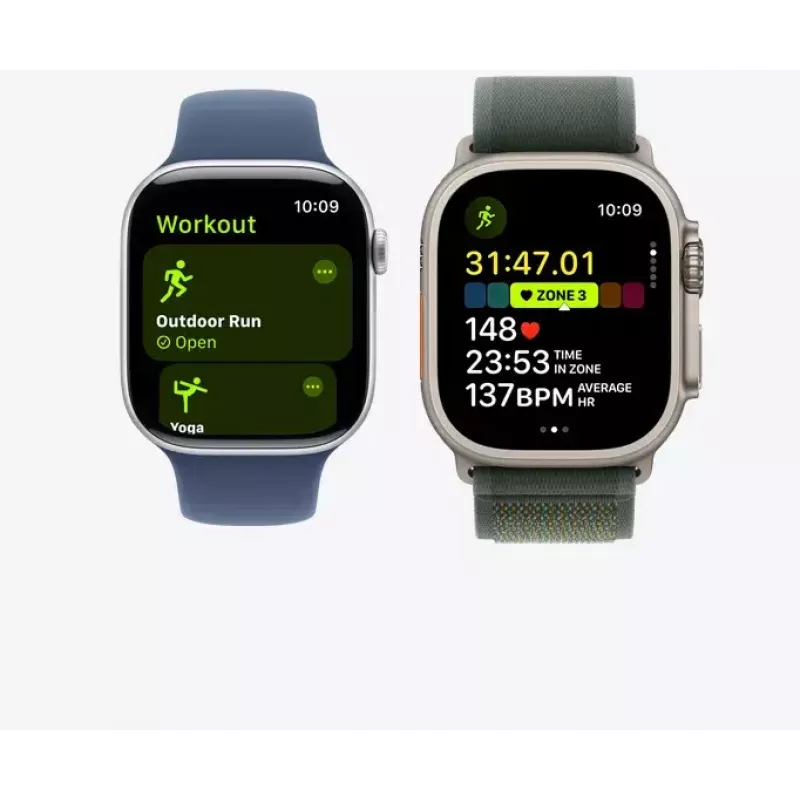 Smartwatch Apple Watch Ultra 2 GPS + Cellular 49 mm Natur Titan-Gehäuse mit Tan Alpine Loop, Medium