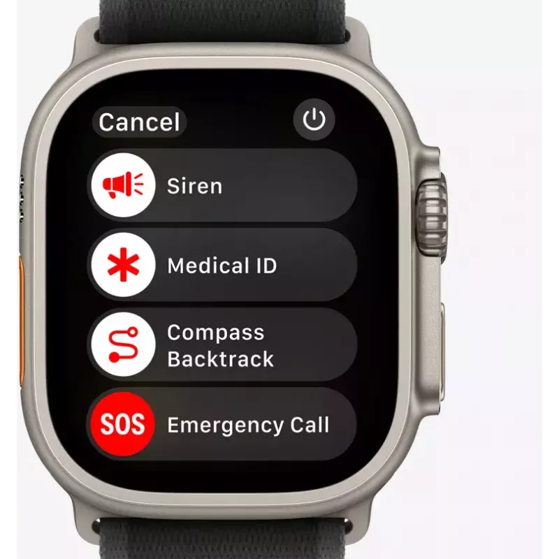 Smartwatch Apple Watch Ultra 2 GPS + Cellular 49 mm Natur Titan-Gehäuse mit Tan Alpine Loop, Medium