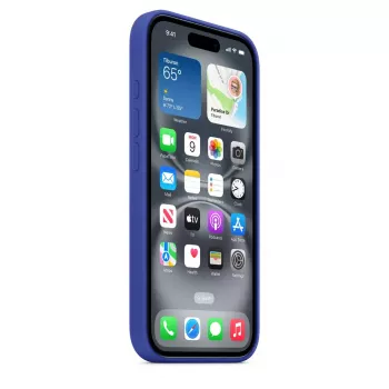 Apple Silikon Case mit MagSafe iPhone 16 Ultramarin
