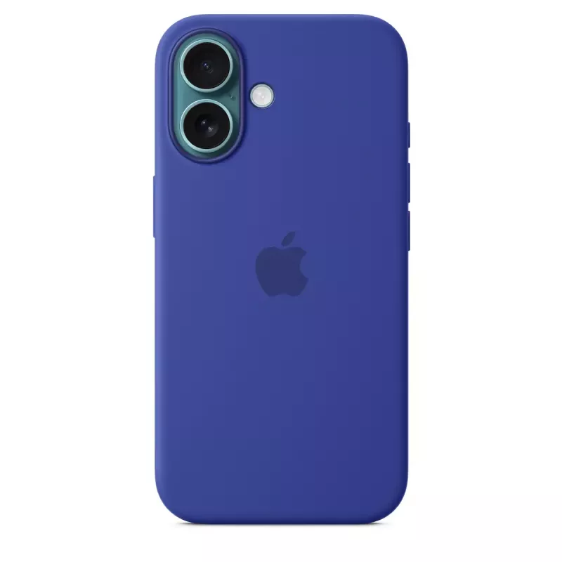 Apple Silikon Case mit MagSafe iPhone 16 Ultramarin