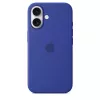 Apple Silikon Case mit MagSafe iPhone 16 Ultramarin