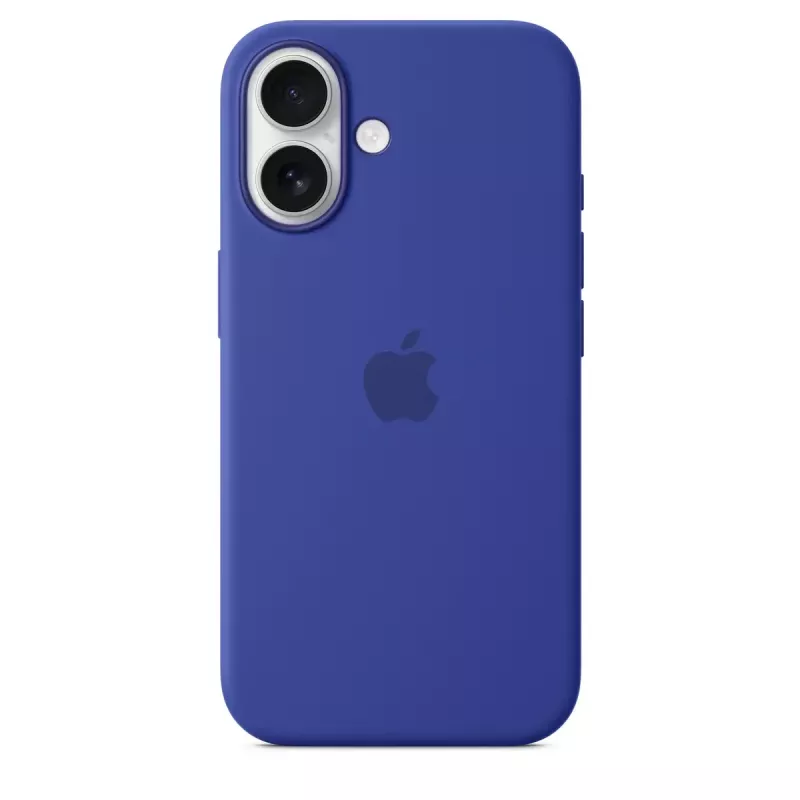 Apple Silikon Case mit MagSafe iPhone 16 Ultramarin