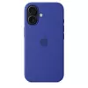 Apple Silikon Case mit MagSafe iPhone 16 Ultramarin