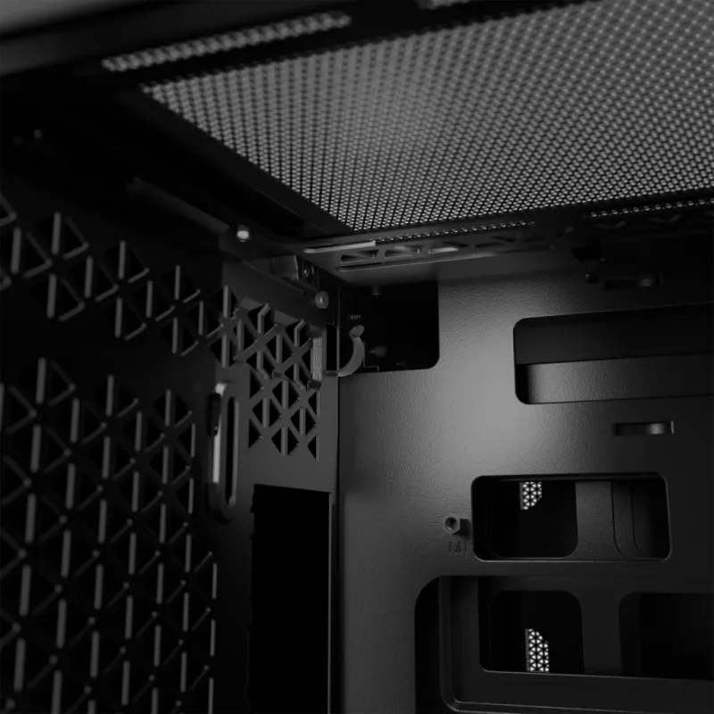 PC-Gehäuse CORSAIR 2500D AIRFLOW Midi Tower Schwarz — ATX/Micro ATX, Unterstützung für 280-mm-Frontradiator, USB-A x2, USB-C x1