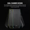 PC-Gehäuse CORSAIR 2500D AIRFLOW Midi Tower Schwarz — ATX/Micro ATX, Unterstützung für 280-mm-Frontradiator, USB-A x2, USB-C x1