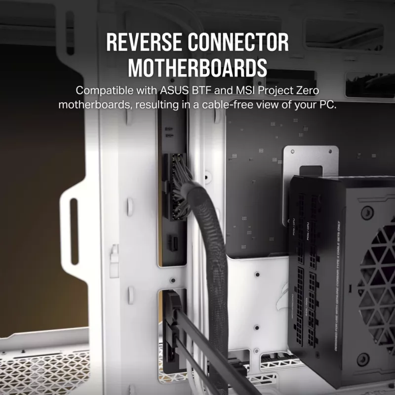 PC-Gehäuse CORSAIR 2500D AIRFLOW Midi Tower Schwarz — ATX/Micro ATX, Unterstützung für 280-mm-Frontradiator, USB-A x2, USB-C x1