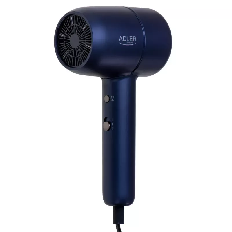 Haartrockner Adler AD 2279b 1800W, 2 Temperatureinstellungen, 2 Geschwindigkeiten, Ionenfunktion, blau