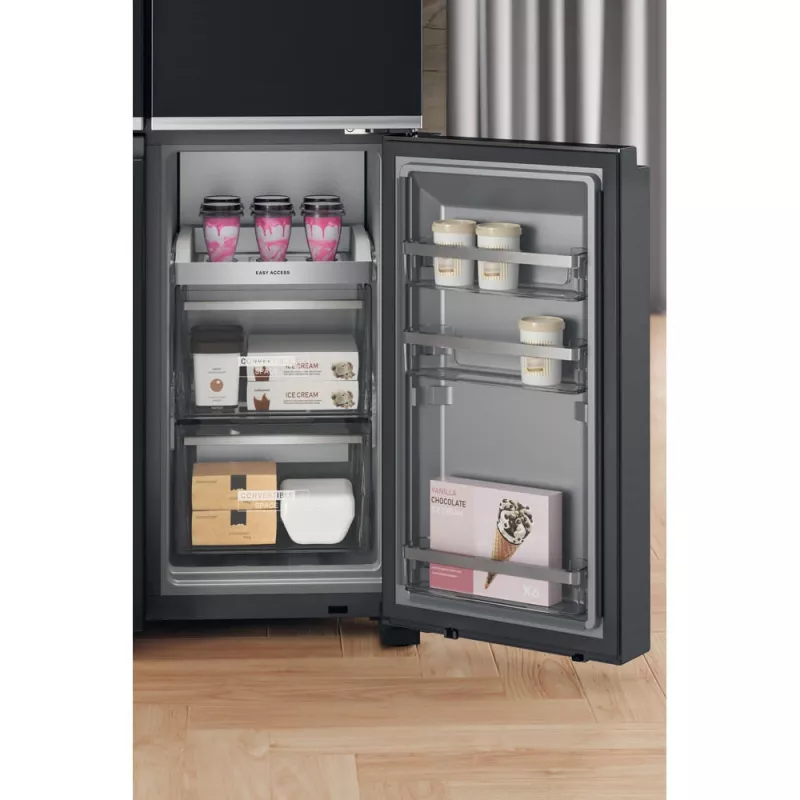 Whirlpool WQ9I FO2BX EF Side-by-Side-Kühlschrank Freistehend 592 L Schwarz