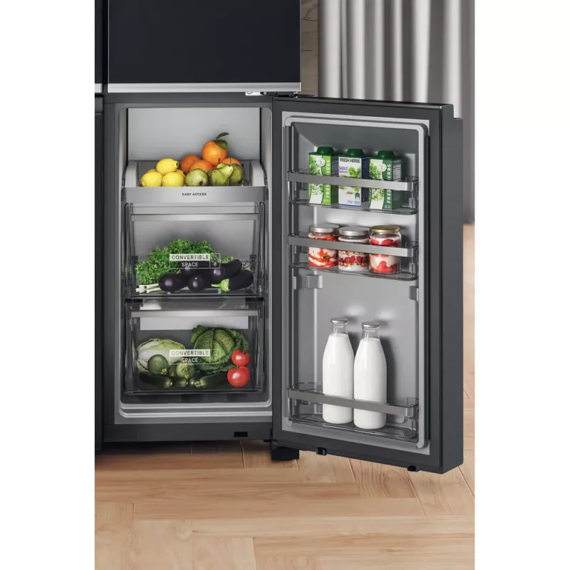 Whirlpool WQ9I FO2BX EF Side-by-Side-Kühlschrank Freistehend 592 L Schwarz