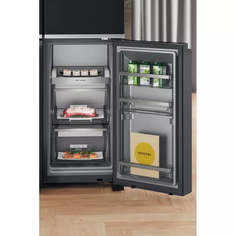 Whirlpool WQ9I FO2BX EF Side-by-Side-Kühlschrank Freistehend 592 L Schwarz